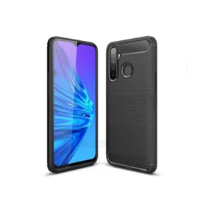 Realme 5 Cover Case Brushed TPU Case - Black