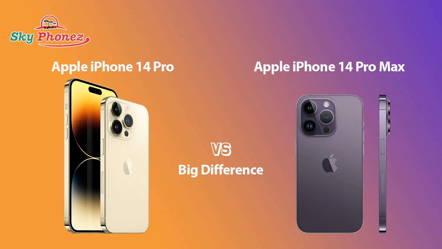 Apple iPhone 14 Pro vs 14 pro max